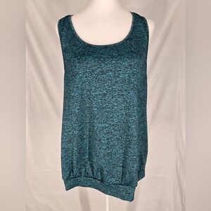 Elegant Teal Sleeveless Tank Top